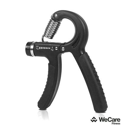 WECARE FITNESS Resistance Hand Grip Strength Trainer, Adjustable Non-Slip, Black WF-RHG-BLK